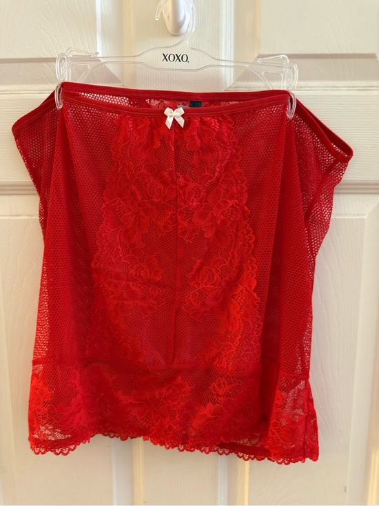 torrid Other - NWT torrid 3/4 red mesh/lace skirt and matching mesh/lace hipster panty set